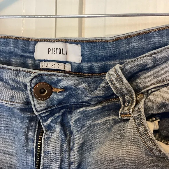 Pistola Light Blue Ankle Crop Skinny Jeans - Picture 3 of 3